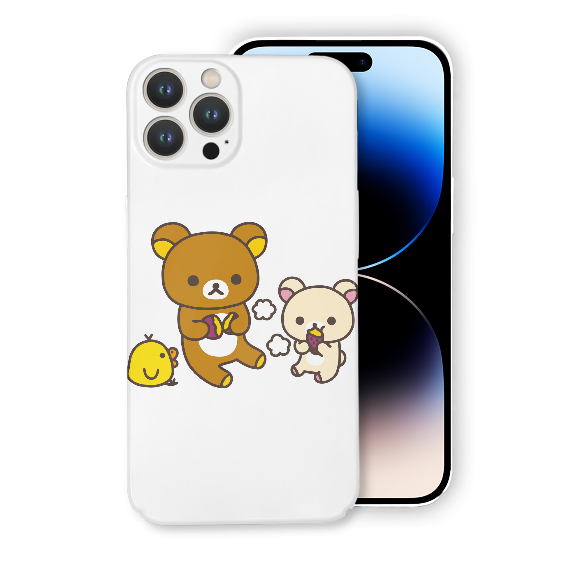 （画像用） リラックマ リラックマ キイロイトリ Rilakkuma Korilakkuma Kiiroitori 【iPhone 14シリーズ対応】ハードケース